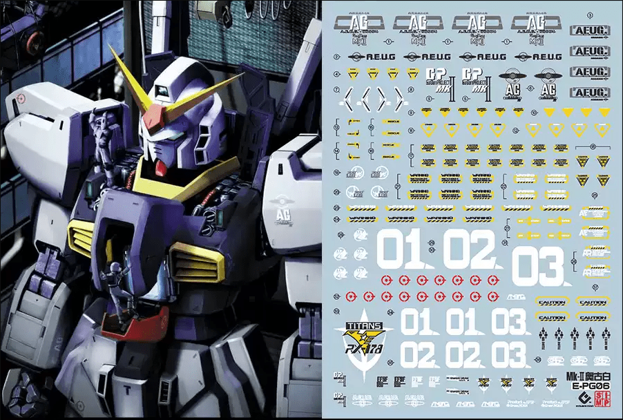 D31 PG RX-178 Gundam MK-II (Titans) Decal Sheet – USA Gundam Store