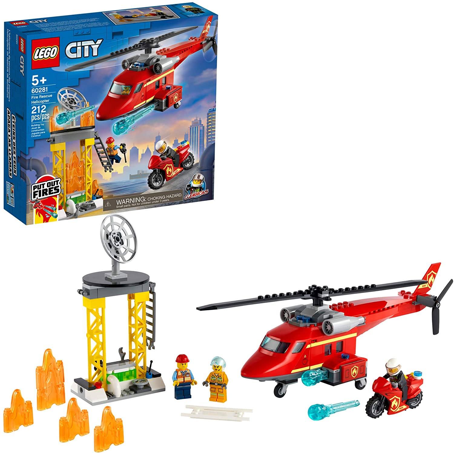 60281 Fire Rescue Helicopter Lego City Building set