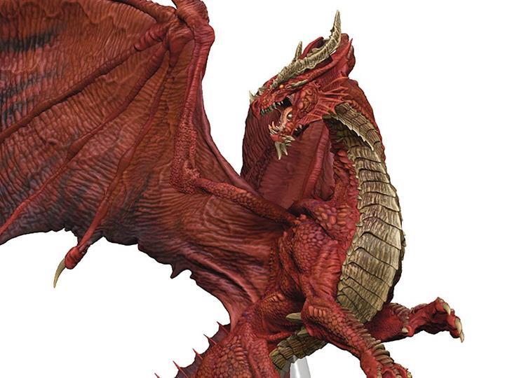 Dungeons & Dragons Icons of the Realms Adult Red Dragon Premium Painted  Figure