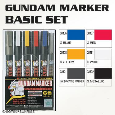 Gundam Marker Metallic Set of 6