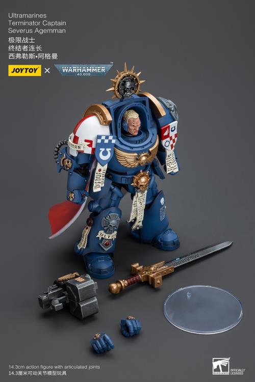 Warhammer 40K Ultramarines Terminator Captain Severus Agemman 1/18 Sca ...