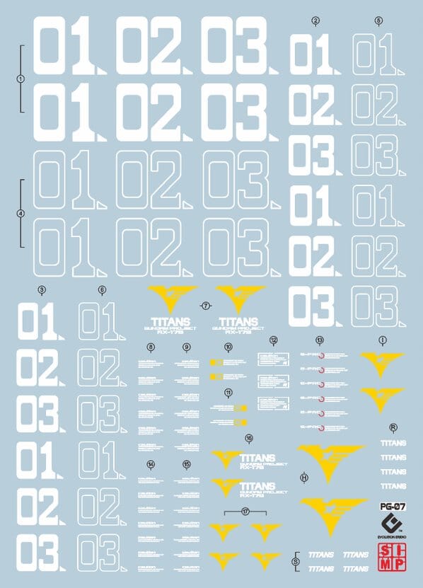 C05 RG RX-178 Gundam Mk-II (TITANS) Decal Sheet – USA Gundam Store