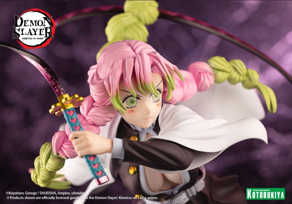 Demon Slayer Kimetsu no Yaiba ArtFX J Mitsuri Kanroji 1/8 Scale Figure ...