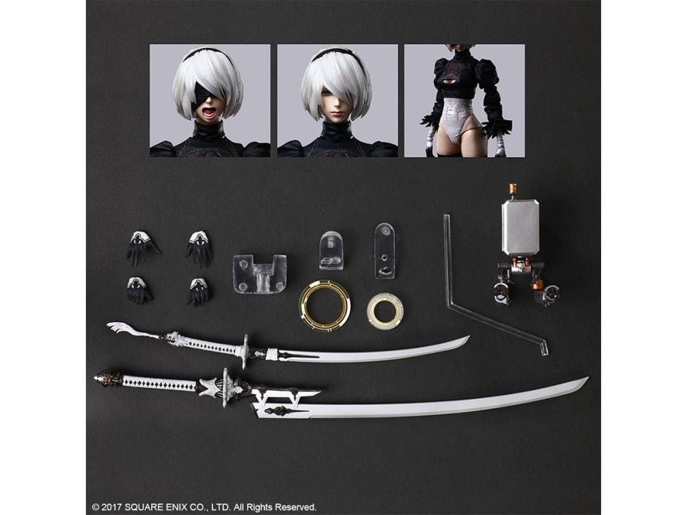 NieR Automata Play Arts Kai 2B (YoRHa No. 2 Type B) Deluxe Version ...