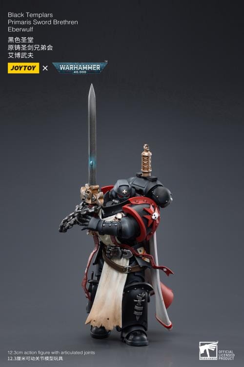 Warhammer 40K Black Templars Primaris Sword Brethren Eberwulf 1/18 Sca ...