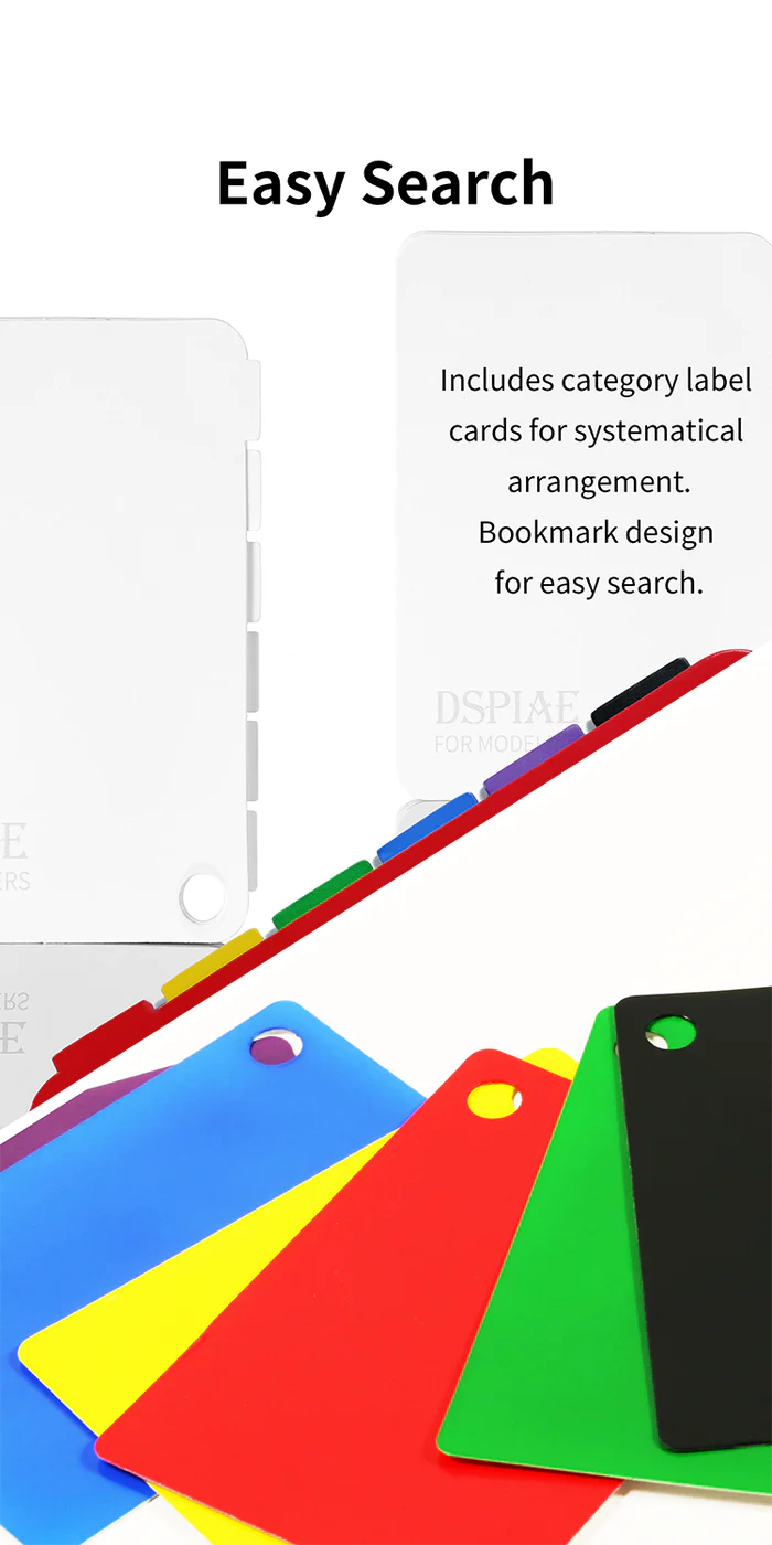 DSPIAE CC-01 Model Paint Color Test Card