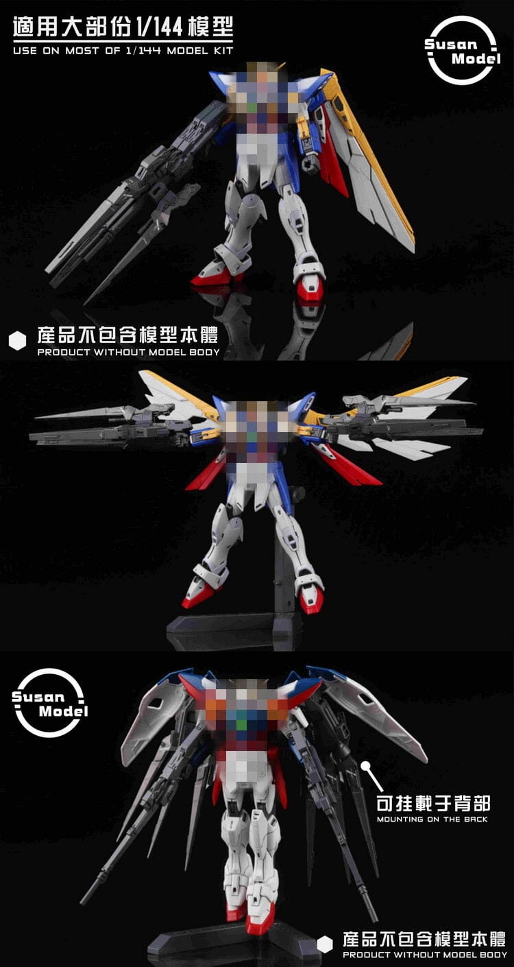 [SU017] Susan Models RG Wing Gundam Snow White Drei Zwerg Buster Rifle ...