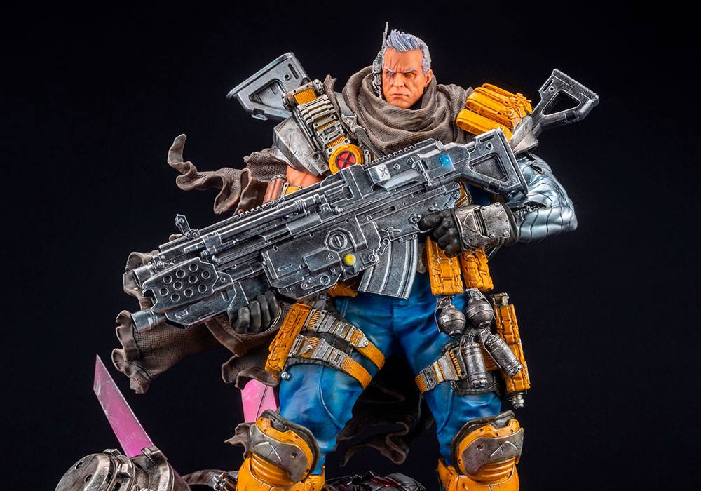 Marvel store cable statue