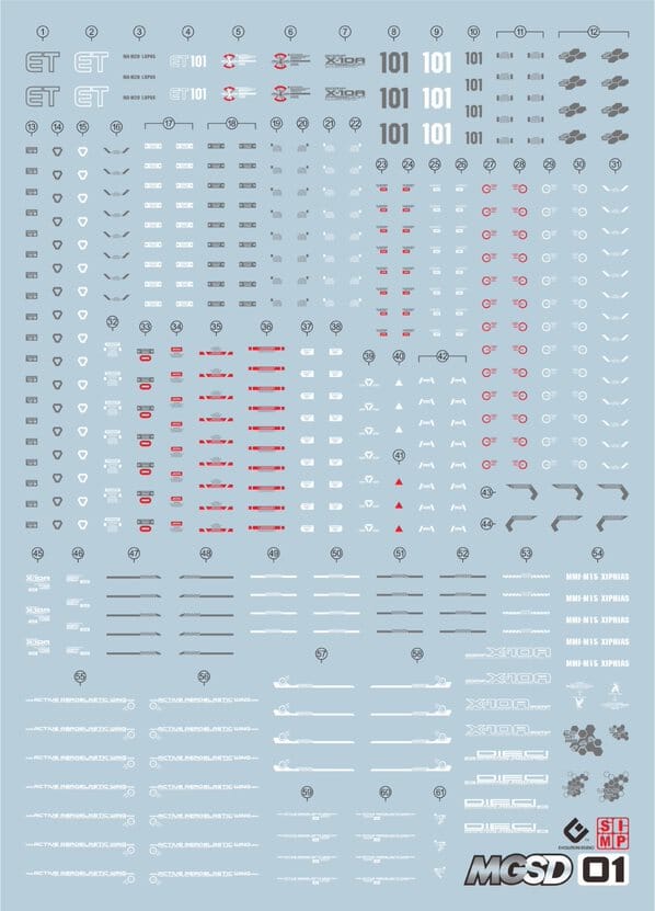 G01 MGSD Freedom Gundam Water Slide Decal – USA Gundam Store